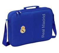 Real Madrid - Portefeuille extrascolaire, sac à bandoulière, confortable et polyvalent, qualité et résistance, 38 x 6 x 28 cm