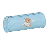 Real Madrid PREESCOAR BLEU - Trousse ronde scolaire, idéale pour les enfants de 5 à 14 ans, confortable et polyvalente, qualité et résistance, 20 x 7 cm