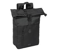 Real Madrid Premium - Sac à dos avec rabat pour ordinateur portable de 15,6", idéal pour différents âges, confortable et polyvalent, qualité et résistance, 28 x 13 x 42 cm, couleur noire, Noir,