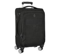 Real Madrid Premium - Trolley Cabine Souple 20 Pouces, Valise à roulettes, Cadenas de sécurité, Valise légère, 35 x 20 x 51 cm, Couleur Noire, Noir, Estándar, Décontracté