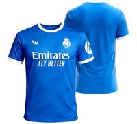 Real Madrid Réplique officielle 3ème équipe 2025-2026 | Design exclusif | Respirant et confortable | Détails édition limitée Fans, bleu, XXL