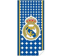Real Madrid serviette de bain Logo 70 x 140 cm bleu