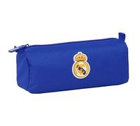 Real Madrid - Trousse avec Fermeture éclair et Compartiment, Trousse pour Enfant, idéale pour Les Enfants d'âge Scolaire, Confortable et Polyvalente, qualité et résistance, 21 x 7 x 8 cm