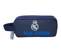 CYPBRANDS - Real Madrid, Trousse, Trousse Triple, Fournitures Scolaires, Couleur Grise, Produit Officiel
