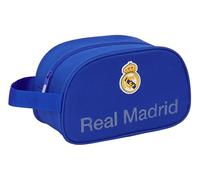 Real Madrid - Trousse Scolaire Moyenne avec poignée, Trousse pour Enfant, Adaptable au Chariot, Facile à Nettoyer, Confortable et Polyvalente, qualité et résistance, 26 x 12 x 15 cm