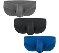Real Men Ares-Accent Lot de 1, 3 ou 6 slips style bikini taille basse avec poche A, B, C, D, Taille XS à 5XL, Large