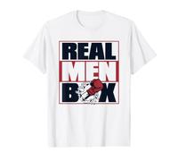 Real Men Box Boxer Boxer Boxer thaïlandais Boxer Boxer Combattant Poing Boxer Boxer T-Shirt Graphique avec Valeur