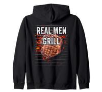 Real Men Grill - Dad & Son Boys Matching BBQ Steak Graphic Sweat à Capuche