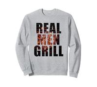 Real Men Grill - Dad & Son Boys Matching BBQ Steak Graphic Sweatshirt