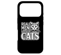 Real Men Love Cats Funny Cute Kitten Pet Lover Gift Man Coque pour iPhone 17 Pro