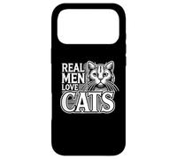 Real Men Love Cats Funny Cute Kitten Pet Lover Gift Man Coque pour iPhone 17 Pro Max