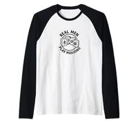 Real Men Play Mahjong Games Cadeau amusant Manche Raglan