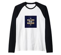 Real Men Play Mahjong Games Cadeau amusant Manche Raglan