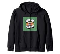 Real Men Play Mahjong Games Cadeau amusant Sweat à Capuche