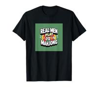 Real Men Play Mahjong Games Cadeau amusant T-Shirt