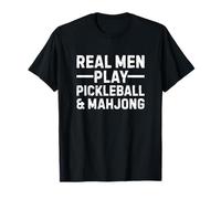 Real Men Play Pickleball and Mahjong T-Shirt