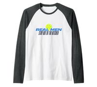 Real Men Stay Out of The Kitchen Cadeau Amusant de Pickleball Manche Raglan