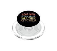 Real Men Stay Out of The Kitchen PopSockets PopGrip pour MagSafe