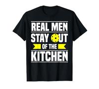 Real Men Stay Out of The Kitchen T-Shirt Graphique avec Valeur