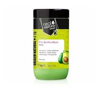 Real Natura - Masque Capillaire Sans Sel - Réparation Intense et Nutrition à l'Avocat - Renforce et Adoucit les Cheveux Cassants - Format 1000 gr