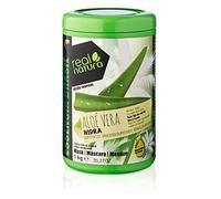 REAL NATURA - Masque hydratant à l'aloe vera sans sel 1 kg - Unisexe - Hydrate et soin intensifs pour tous les types de cheveux