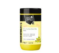Real Natura - Masque Sans Sel BFF Pro-Curly Sans Nœuds 1000GR - Nutrition Intense et Démêlage Facile pour Cheveux Bouclés