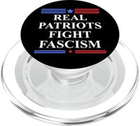 Real Patriots Fight Fascism Resist No Kings Defend Democracy PopSockets PopGrip pour MagSafe