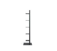 Real Piel RP Bibliothèque Haute, au Design Moderne Minimaliste, avec Plateaux Amovibles, en métal Gris Anthracite pour Salon, Bureau, Magasin.