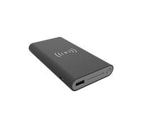 Real Power 249865 Wireless Power Bank, 8000 mAh Noir