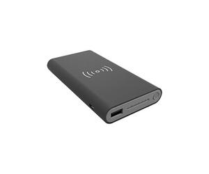 Real Power 249865 Wireless Power Bank, 8000 mAh Noir