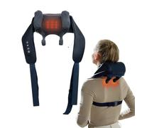 Real Relax Masseur de cou pour douleurs cervicales, masseur de dos avec chaleur, masseur électrique pour épaules avec nœuds Shiatsu profonds pour la maison, le bureau, la voiture, cadeau