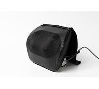 Real Relax Masseur Shiatsu pour le Dos avec Chaleur, Coussin de Massage pour Nuque, Épaules, Haut & Bas du Dos, Jambes, Mollets, 4 Nœuds Rotatifs, Portable Maison Bureau Voiture - Noir