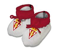 Real Sporting de Gijon Chaussons, Bottes Courtes à la Cheville Unisexe Bébé, Blanc, 0 Mois EU, blanc, 0 meses