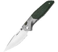 Real Steel Hoeft | Satiné | Titane Argent & Micarta RE-7901GM