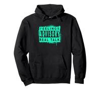 Real Talk Aqua Feelings Advisory - Real Talk Teal Aqua Sweat à Capuche