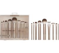 Real Techniques Au Naturale Makeup Brush Kit, For Foundation, Powders, And Concealers, Premium Quality Face Brushes, 9 Piece Set, Gold
