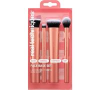 Real Techniques – Kit pinceaux maquillage Face Base Set Ultra Buff, 4 pièces Blanc (256/257/258/402)