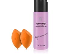 Real Techniques Brush Sponge + Cleasing Gel ensemble visage