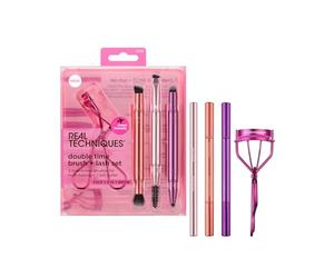Real Techniques Double Time Brush + Lash Kit de 4 pièces