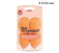 Real Techniques-Ensemble D'éponges De Maquillage,Beauté Du Visage,Bouffée De Poudre Cosmétique Pour Fond De Teint,Crème Anti-Cernes,Outils De Mélangeur De Maquillage - Type R 91553 New