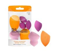 Real Techniques Éponges à teint miracle , éponges à maquillage variées, fond de teint, sculpteur et masque, couverture modulable, sans latex, 6 unités
