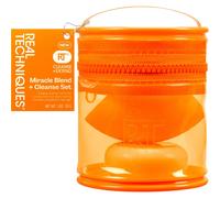Real-Techniques Eponges Sponge-SetsMiracle Blend & Cleanse Set Miracle Deep Cleansing Soap 30 g + 1x Miracle Complexion Sponge + 1x Mini Travel Tote 1 Stk.