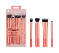 Real Techniques Makeup Brushes Brush Sets Face Base Set Ultra Buff Brush 256 + Small Conceal Brush 257 + Flat Contour Brush 258 + Setting Brush 402 4 Stk.