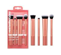 Real Techniques – Kit pinceaux maquillage Face Base Set Ultra Buff, 4 pièces Blanc (256/257/258/402)