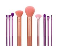 Real Techniques Insta Artist Brush Kit, Face, Ch ye Brush Set, Makeup Brush Kit, For Foundation, Blush, Bronzer, Concealer, & Eyeshadow, Professional Quality Makeup Tools, 9 Piece Set