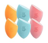 Real Techniques Lot de 6 éponges à mélanger, Miracle Complexion, Miracle Powder et Miracle Airblend, pour mélanger et cuire au four,finition rosée ou mate