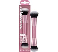 Real Techniques Ultimate Multi Tasker, Pinceau Double Embout pour Fond de Teint, Blush, Bronzer & Poudre, Sculpture et Estompe Précises, Fibres UltraPlush Douces, Cruelty-Free, 1 Unité