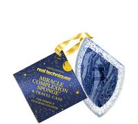 Real Techniques 2-Piece Miracle Complexion Sponge & Travel Case Blending Sponge with Storage Case Limited Edition Holiday Gift Set