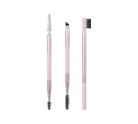 REAL TECHNIQUES Naturally Beautiful Eye Makeup Brush Kit, Professional Eye Brush Set, Soft Bristles, Cosmetic Brushes For Eyeshadow, Eyebrow, Blending, Fan, and Eyelashs, 5 Piece Set, Pink