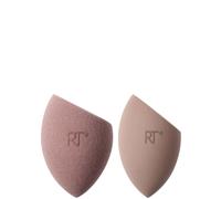 Real Techniques – Éponges maquillage New Nudes Bare Finish, sans latex – Duo 2 pièces